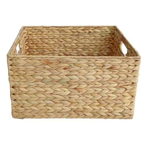 Vivienne Rectangle Water Hyacinth Basket, Large