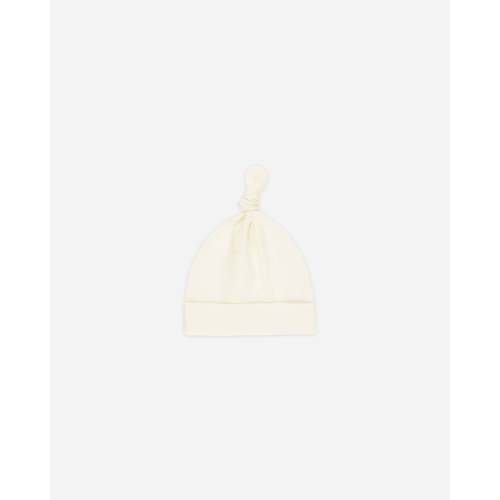 Knotted Baby Hat || Ivory – Quincy Mae