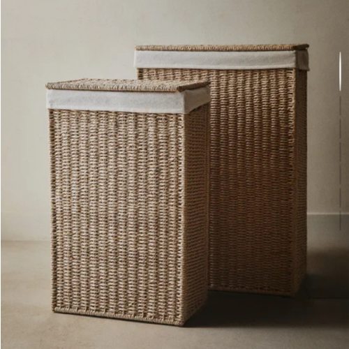 FABRIC-LINED LAUNDRY BASKET MEDIUM SIZE | Zara Home