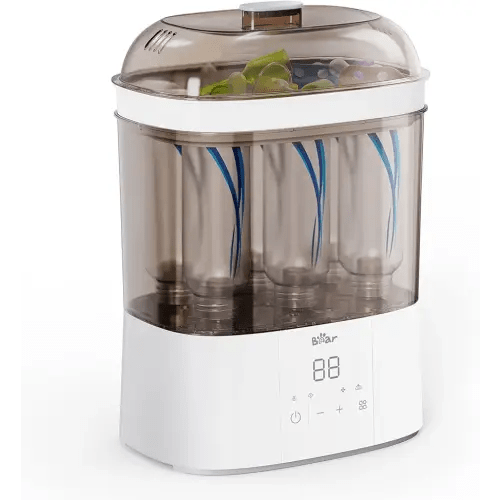 Bear Bottle Sterilizer and Dryer, 2 Layers Large Electric Steam Baby Bottle Sterilizer, Fast Bottle Sanitizer and Dryer for All Bottles & Accessories, Time-Saving Design