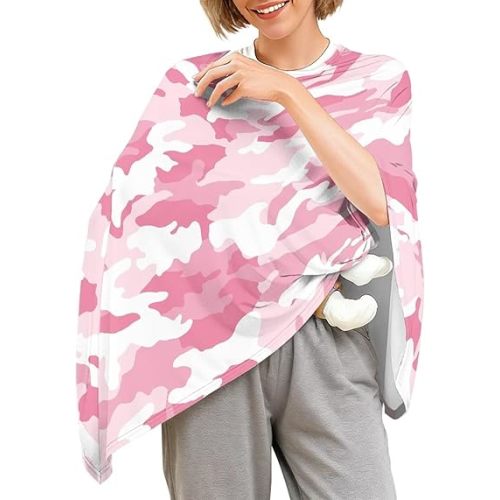 Camo Style Breast Feeding Covers for Women Pink Nursing Cover Up for Breastfeeding Breathable Lightweight Newborn Must Haves 2025