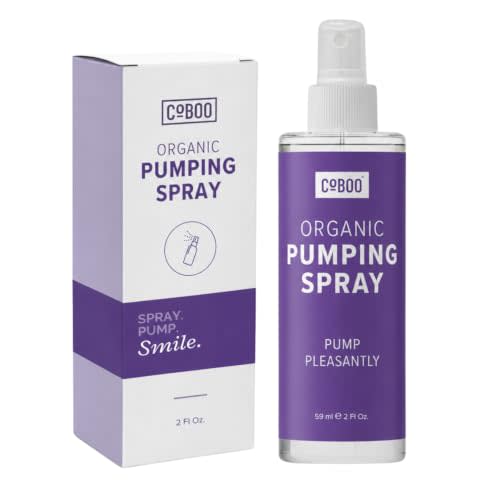 CoBoo The Original Pumping Spray, Organic Breast Pump Lubricant | Breast Pumping Spray, Vegan & Lanolin Free, Made in USA, Helps Sore Nipples & Clogged Milk Ducts, 2 fl oz