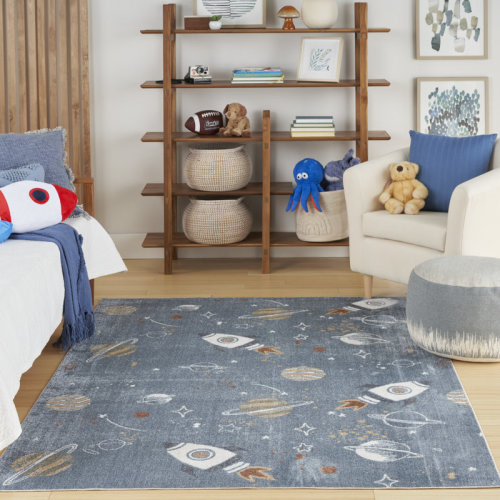 Dakota Fields Burrillville Machine Washable Kids Indoor Rug & Reviews | Wayfair