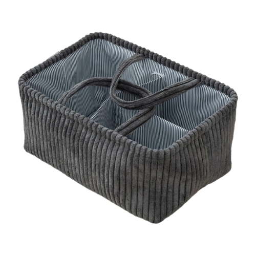 Storage Basket Fabric Woven Organizer with Compartment Sections for Bag Storage Large Capacity Washable Household Organization And Tidying
