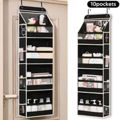 TAYTUU Over The Door Storage Organizer - 10 Large Pockets, 60 lb Capacity, Space Saving Laundry Solution for Dormitories, Hangable Home Accessory, Skincare Organizer, ADHD Organizer - TikTok Shop