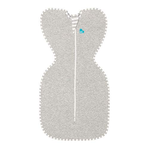 Love To Dream Swaddle UP, Gray, Newborn, 5-8.5 lbs., Dramatically Better Sleep, Allow Baby to Sleep in Their Preferred arms up Position for self-Soothing, snug fit Calms Startle Reflex
