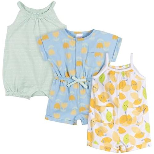 Onesies Brand Baby Girls 3-Pack Romper