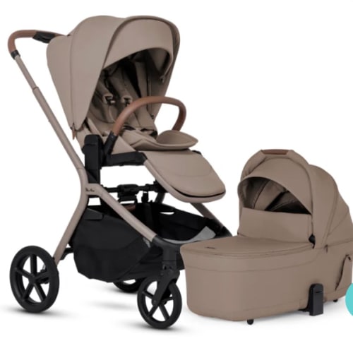 Breez Compact Stroller & Bassinet Bundle- Champagne