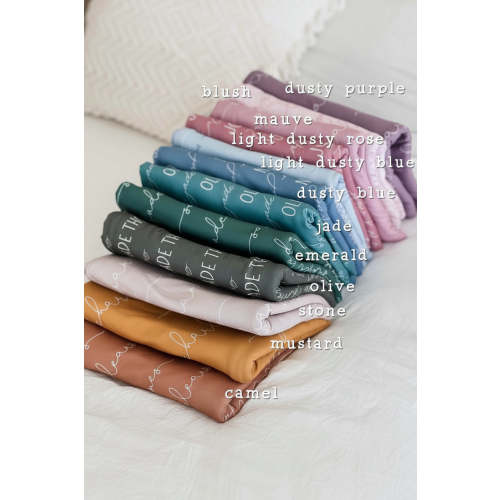 Personalized Baby Name Swaddle Blanket