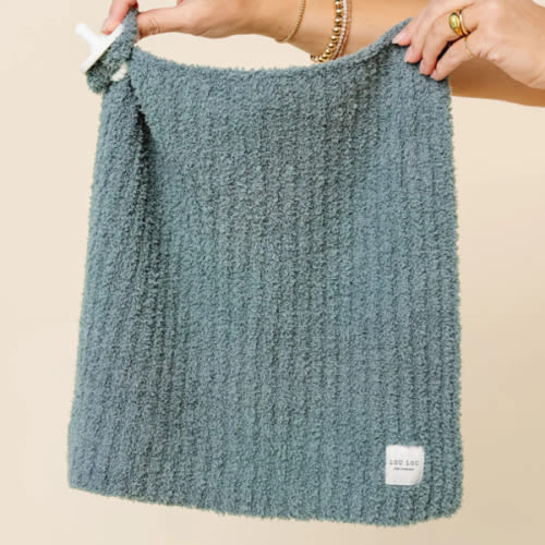 Chenille Blanket - Ocean Blue - Mini/Lovey