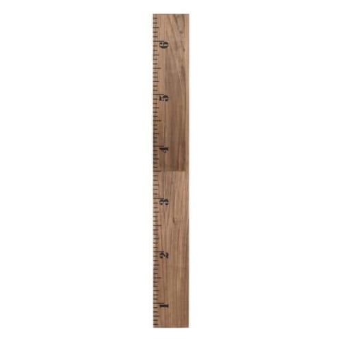 Rustic Brown 6.5 ft. Wooden Growth Chart