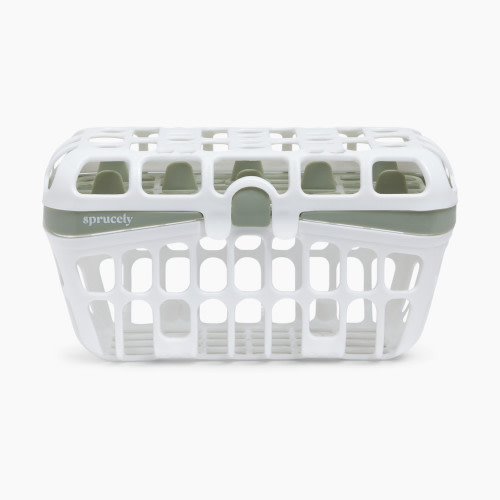 Sprucely Dishwasher Basket - White/Sage
