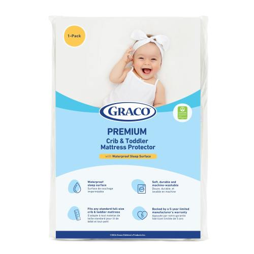 Premium Waterproof Crib And Toddler Mattress Protector