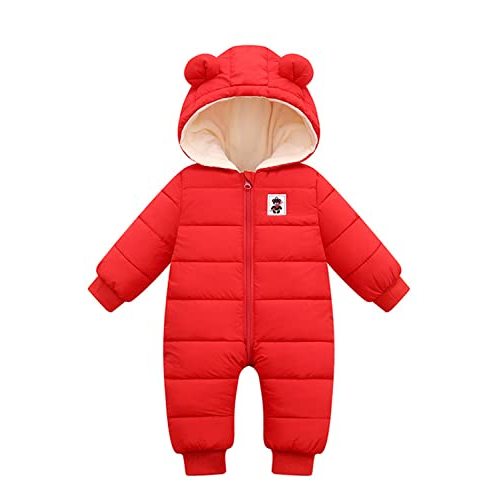 Newborn Snowsuit Baby's Romper Jumpsuit Winter Coats Warm Down Coat Cute Padded Windproof Onesie for infant girls boys