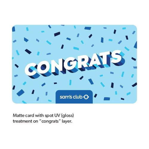 Sam's Club Congratulations Gift Card, Various Amounts