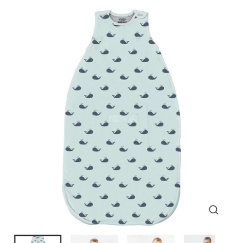 4 Season® Ultimate Baby Sleep Bag, Merino Wool & Organic Cotton, Whales