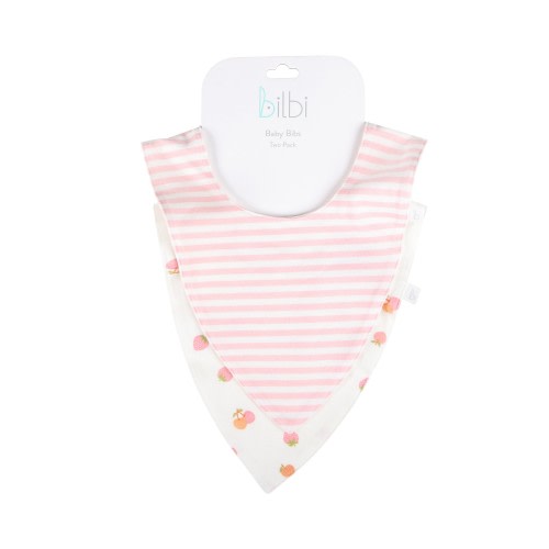 Bilbi Dribble Bib Ivory 2 Pack One Size