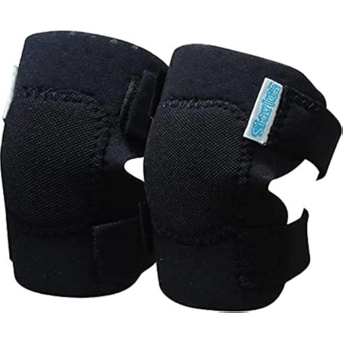 Simply Kids Baby Knee Pads for Crawling (2 Pairs), CPSIA Certified - Comfortable Knee Protector for Toddler, Infant, Girl, Boy, Crawler - Rodilleras para Bebe (Black) 6-24 Months