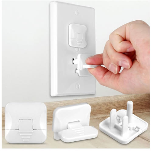 Mom's Choice Gold Awards Winner - Outlet Covers with Hidden Pull Handle Baby Proofing Plug Covers (45 Pack) 3-Prong Child Safety Socket Covers Electrical Outlet Protectors Kid Proof Outlet Cap