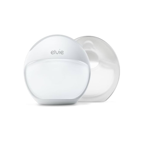 Elvie Curve - Manual Wearable Breast Pump - Hands-Free, Kick-Proof, Portable Silicone Pump That Can Be Worn in-Bra for Gentle, Natural Milk Expression - Breast Feeding Essentials