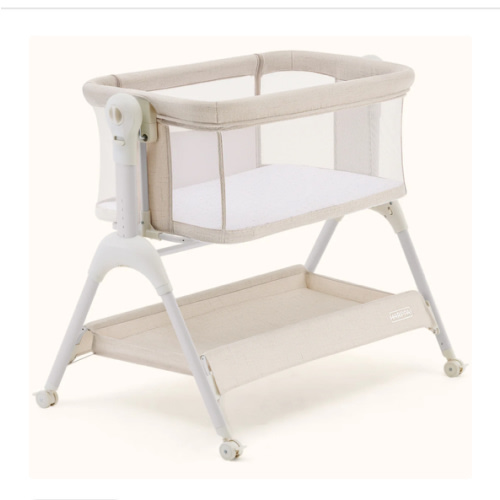 HARPPA Cuddly Sway | 3-in-1 Rocking Baby Bassinet & Bedside Sleeper with Anti-Reflux Mattress for Newborns | Attaches to Bed, Adjustable Height, Tool-Free Setup, Portable Wheels, CPSC Certified, Gentle Rocking Motion | Ideal for Infants, Safe Co-Sleeping