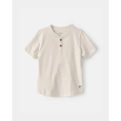 Toddler Boy Short-Sleeve Henley T-Shirt - Cream - OshKosh B'gosh | Carter's