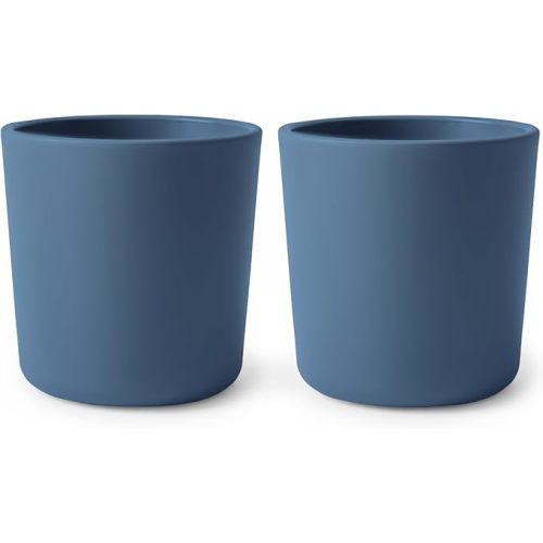 mushie Dinnerware Cups For Kids | Made in Denmark, Set of 2 (Twilight Blue)