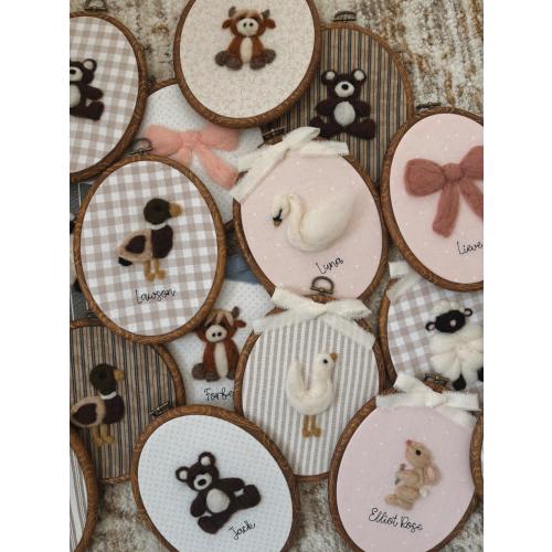 CUSTOM INTRICATE - Hand Felted animal/object - Nursery Decor, Baby Room, Toddler Room, Kids Room, Baby Shower Gift, Wall Decor, Heirloom