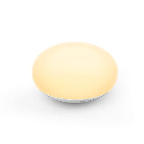 EASZZZ Baby Night Light, Nursery Night Lamp for Breastfeeding, Soft BPA Free Silicone Touch Night Lamp, Eye Caring, Easy Flip Design, Stepless Dimming