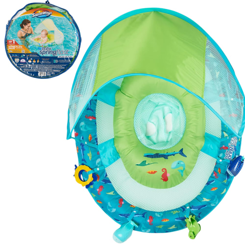 Swimways Infant Baby Spring Float Blue Water Float Ages 3 Months+