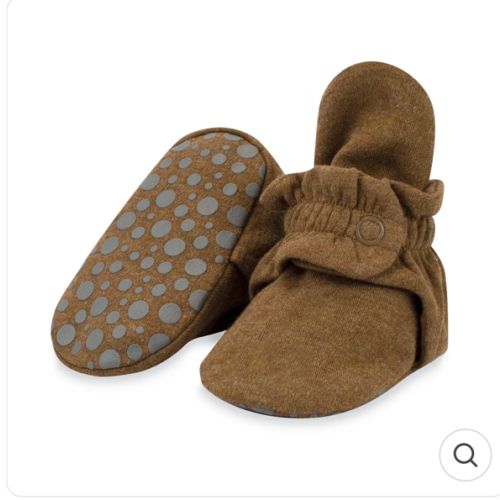 Zutano Cotton Gripper Stay-On Baby Bootie Slipper
