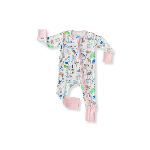 Coastal ABC's Pink Zippy – TidalTots