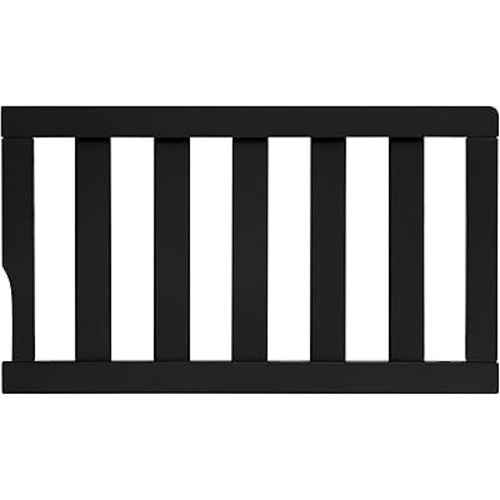 Dream On Me Convertible Crib Toddler Guard Rail in Matte Black Vintage