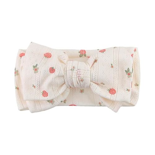 LemonSpace Handmade baby bow with Knotted Double Bows Stretchy Soft Cotton Infant Headwrap Comfortable Hair Accessories for Newborn,Toddler,Kids Ideal Gift for Baby Shower,Holidays