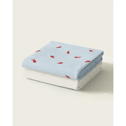 Nestig Little Fish Crib Sheet Set