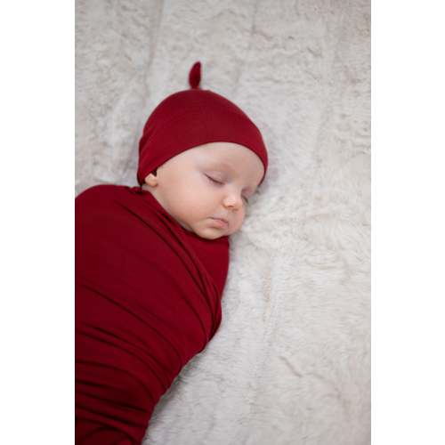 Baby Swaddle Set: Crimson