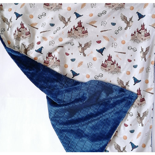 Wizard Baby Blanket: Minky & Cotton Magic Nursery Decor