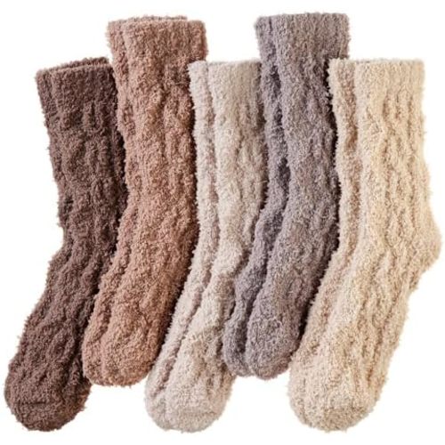 DoSmart Fuzzy Socks For Women Slipper Warm Fluffy Soft Winter Cozy Plush Cabin Sleep Christmas Home Socks