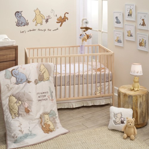 Disney Baby Pooh Bear & Pals Cotton 3Piece Nursery Crib Bedding Set – Lambs & Ivy