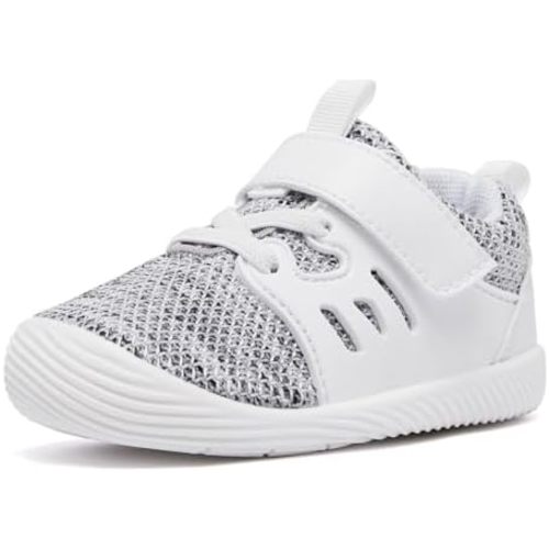 MORENDL Toddler Sneakers Baby Boys & Girls Barefoot Shoes Lightweight Breathable Walking Running Tennis Athletic Sport Shoes