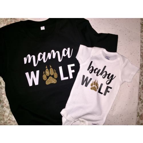 Mommy & Me Bundle - Mama Wolf + Baby Wolf, Wolf Pack,
