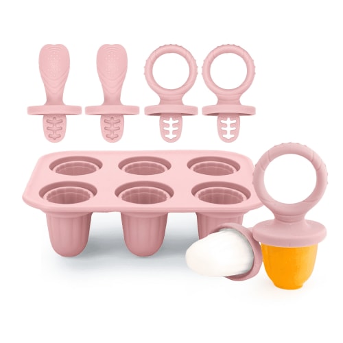 Hakochia 1-Pack Baby 6-Cavity Teething Popsicle Mold — DIY Popsicles — Suitable for Teething Children