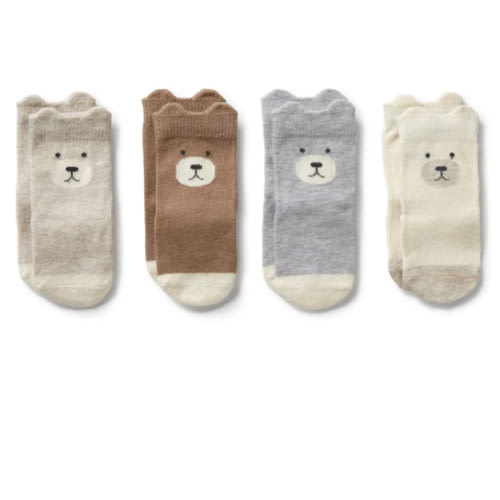 Unisex Organic 4 Pack Baby Socks