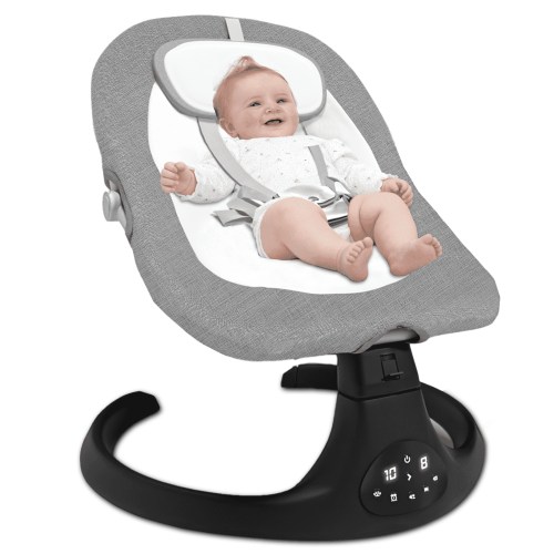 G TALECO GEAR Baby Swings for Infants, Electric Swing for Baby 0-12 Month, Indoor Baby Swing for Newborn Girl Boy, Gray
