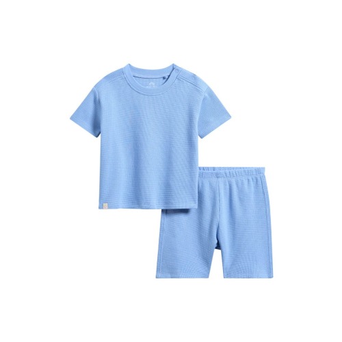 Waffle Knit T-Shirt & Shorts Set