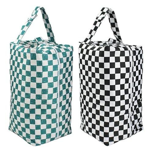 Mama Koala Waterproof Diaper Pods for Baby Items, Cloth Diapers, Swimsuits, Travel, Gym Clothes, Beach, Pump Parts, Toiletries, 2 Pack(DP-Squres)