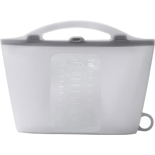 Large Microwave Steam Sterilizer Bag for Baby Bottles, Breast Pump Parts & Other Toddler Accessories, Reusable Sterilizing Storage Bag for Travel, 85oz