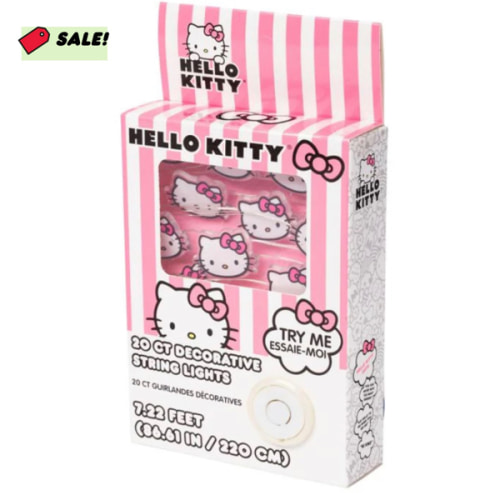Hello Kitty Pink Bow 20ct LED String Lights