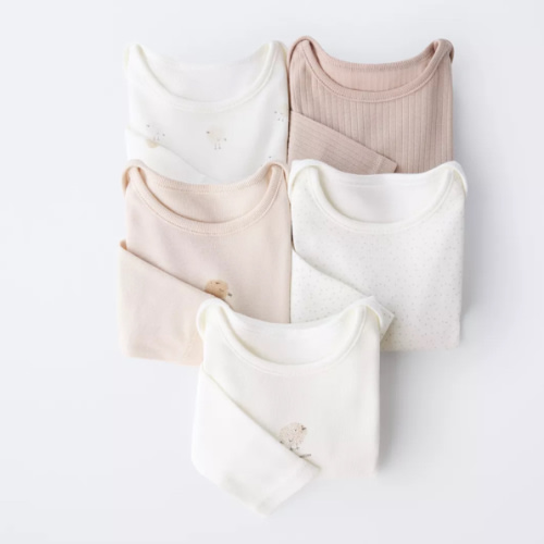 FIVE-PACK OF CHICK BODYSUITS - taupe brown | ZARA United States