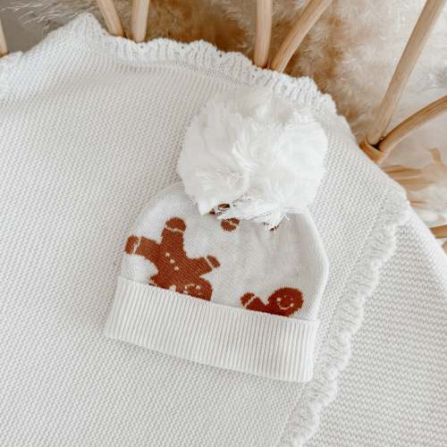 Mini Knit Beanie - Gingerbread
